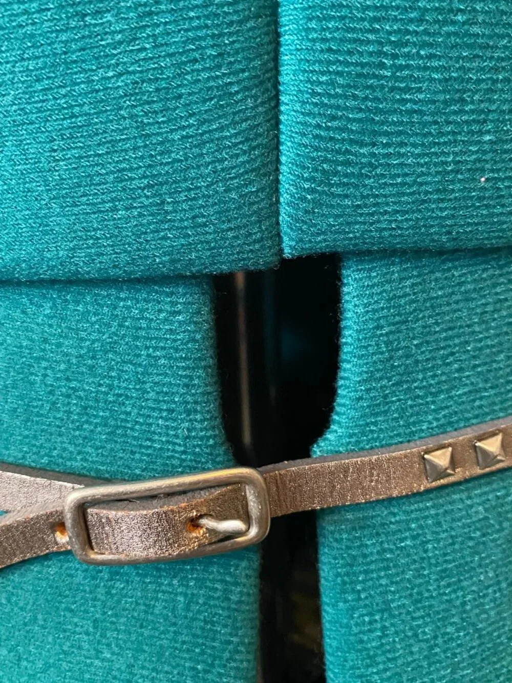 Silver Studded Skinny Belt